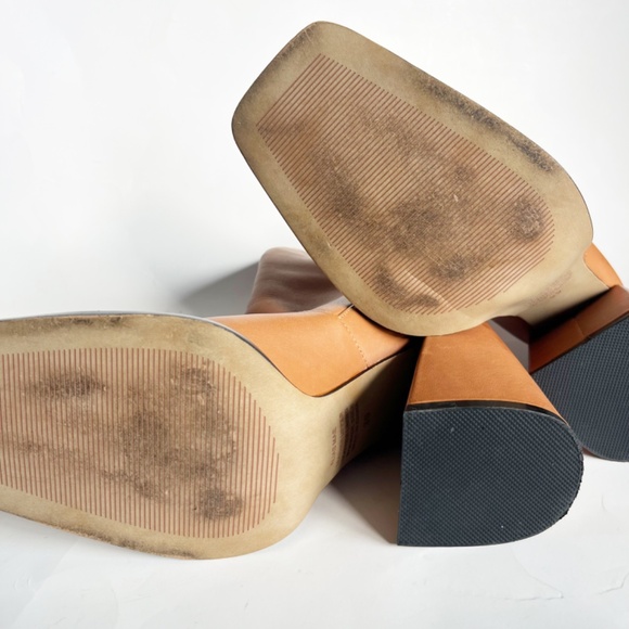 Alias Mae Eden Leather Brown Ankle Square Toe Boots Size 39 - Picture 8 of 8